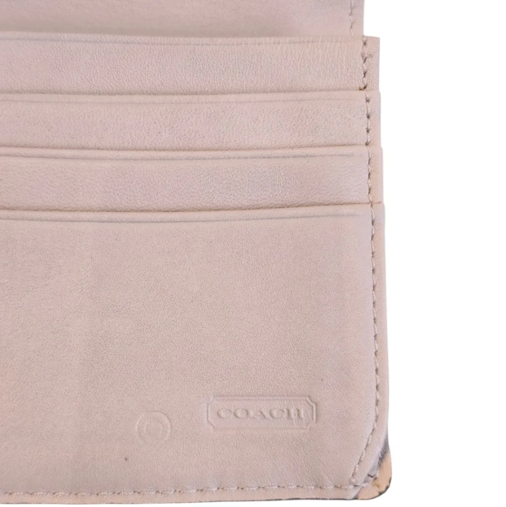 Coach Alexandra Signature Lavender Purple Sateen Trifold Wallet - Picture 9 of 11